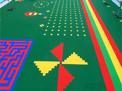 Pattern/LOGO Customized Interlocking Suspended Flooring