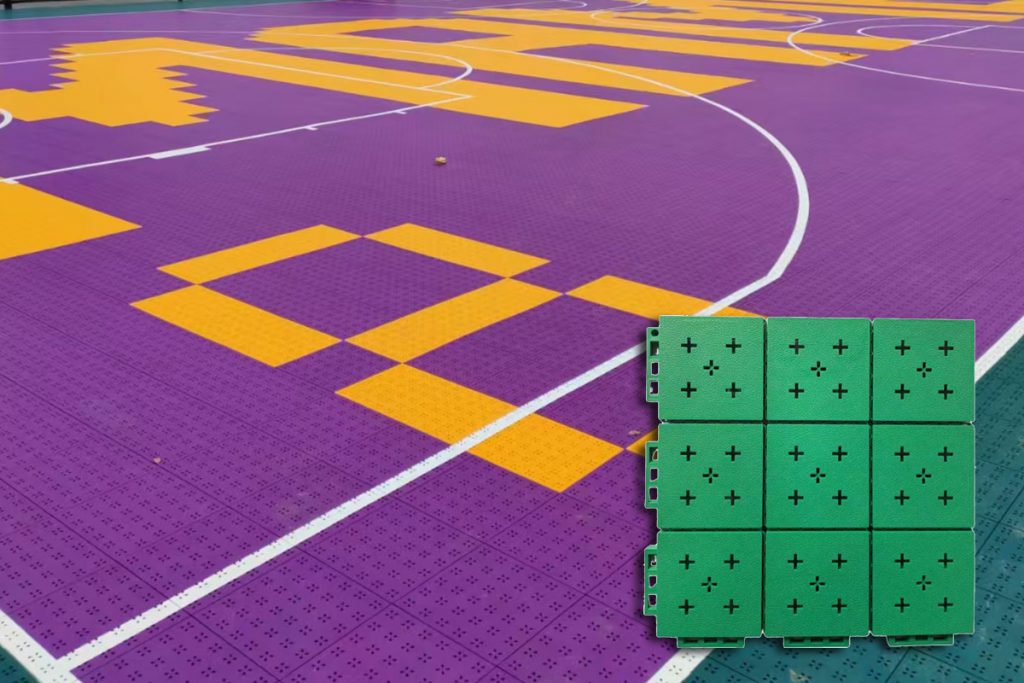 Pattern/LOGO Customized Interlocking Suspended Flooring