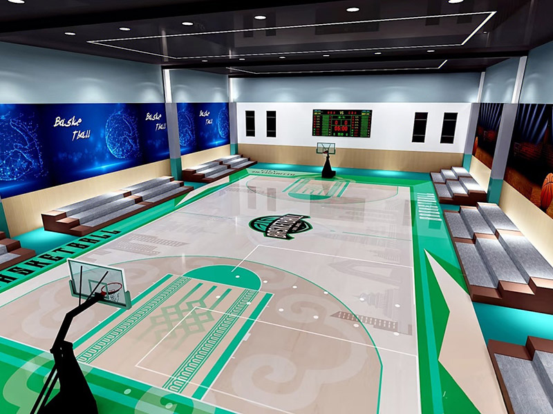 Professional Basketball Court Glue · Community Sports Center